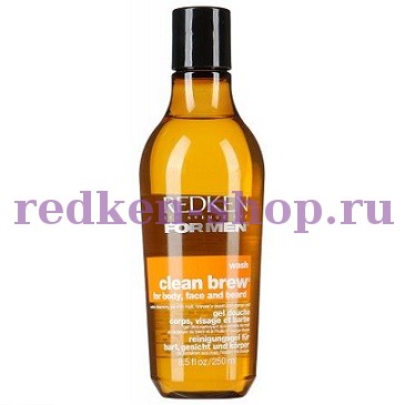 Redken For Men Clean Brew Боди Вош Очищающий гель для тела, лица и бороды 250 мл Redken For Men Clean Brew Боди Вош Очищающий гель для тела, лица и бороды 250 мл