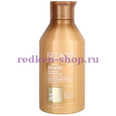 Redken All Soft смягчающий шампунь для сухих и жестких волос 300 мл Redken All Soft смягчающий шампунь для сухих и жестких волос 300 мл