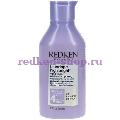 Redken Blondage High Bright Conditioner кондиционер для осветления оттенков блонд 300 мл Redken Blondage High Bright Conditioner кондиционер для осветления оттенков блонд 300 мл